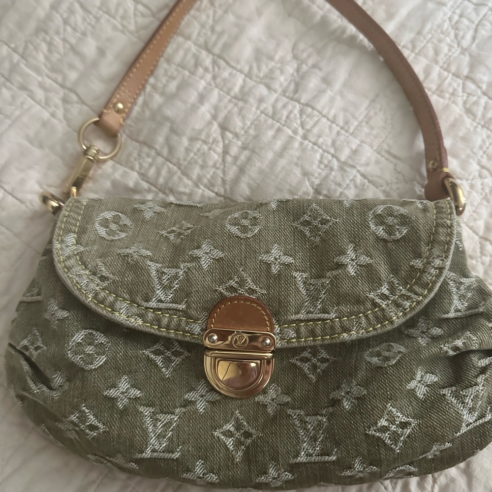Rare Color - Louis Vuitton Denim Mini Pleaty - Gem